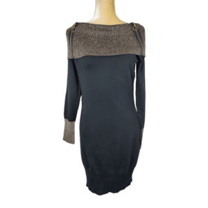 No Boundaries women's black and silver sweater dress size L (11-13)
